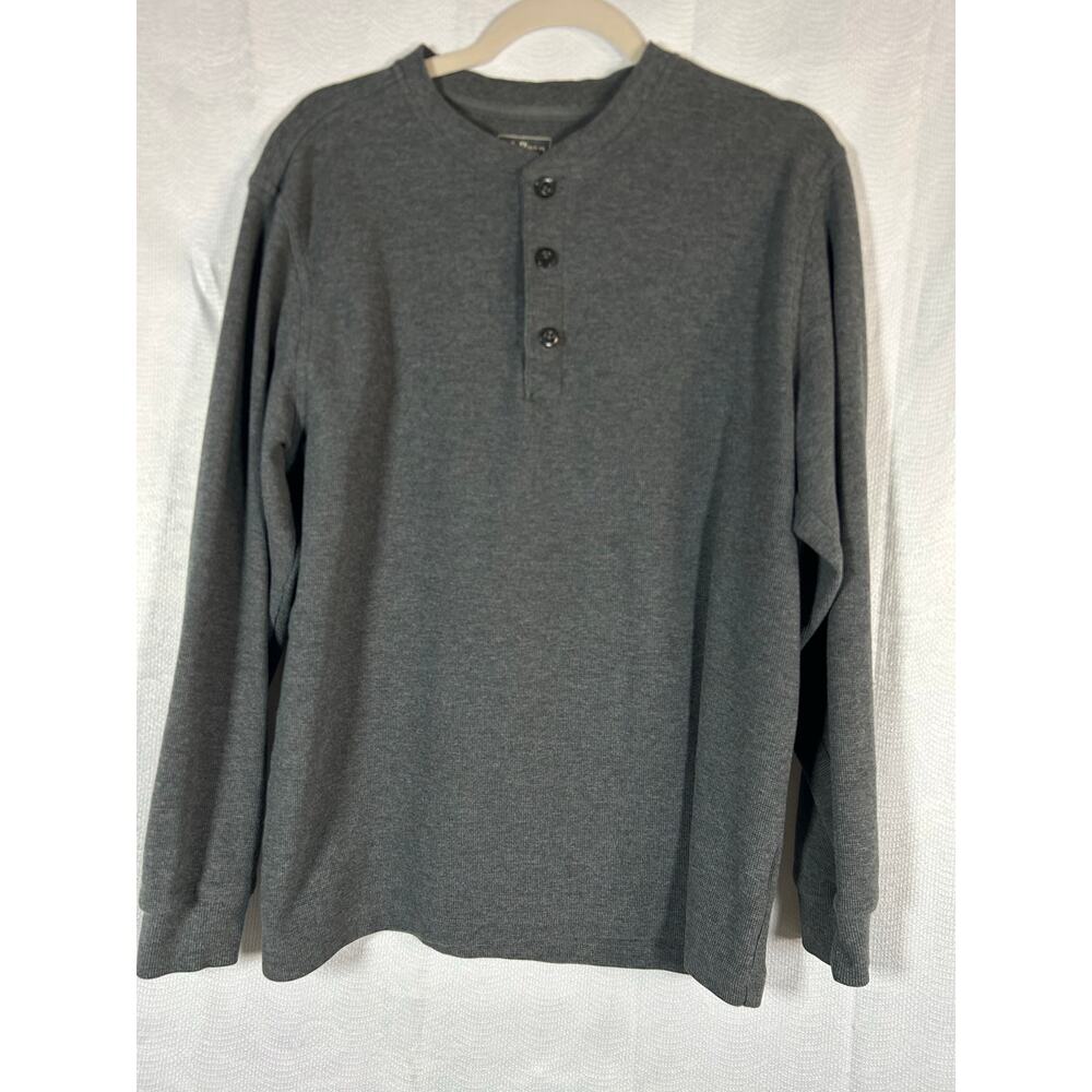 L.L. Bean Thermal Sweater Mens Large Pullover Round Neck Cotton size M 